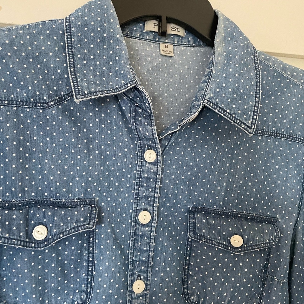 Blue polkadot shirt - Picture 1 of 5